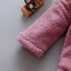 Cozy Velvet Winter Coats for Baby Girls - Heart Print Hoodies - Korvel