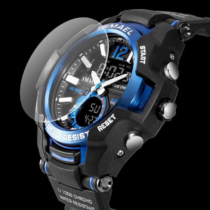 Reloj Deportivo de Lujo Moderno para Hombres - Impermeable con Doble Pantalla