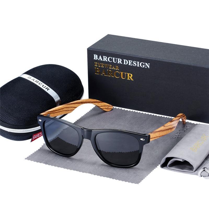 Gafas de sol de bambú polarizadas hechas a mano de lujo