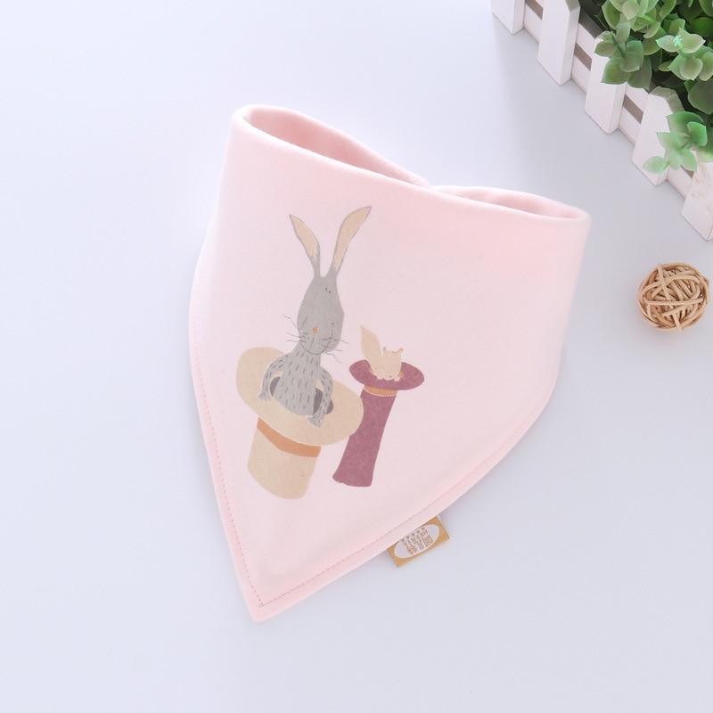 Adjustable Cotton Cartoon Bandana Bibs for Babies