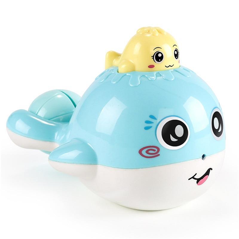 Juguete de baño de spray de agua en forma de huevo de pato pingüino para niños