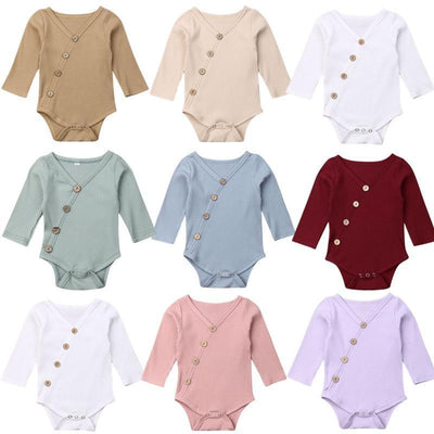 Elegant Handmade Baby Long Sleeve Romper for Newborns