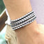 Trendy Black Retro Wrap Leather Bracelet for Men