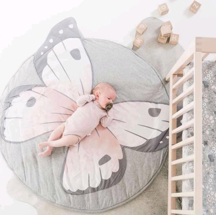 Deluxe Cartoon Animal Play Mat for Infants - Foldable Cotton Rug - Korvel