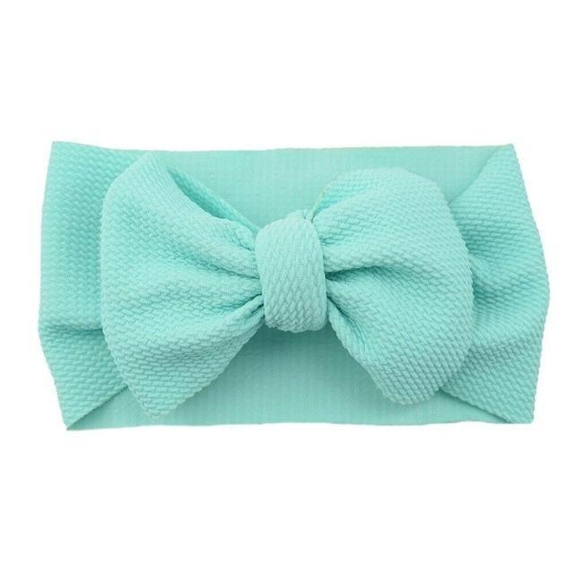 Stylish Big Bow Hair Accessories for Toddler Girls - Stretchy Turban Headbands - Korvel