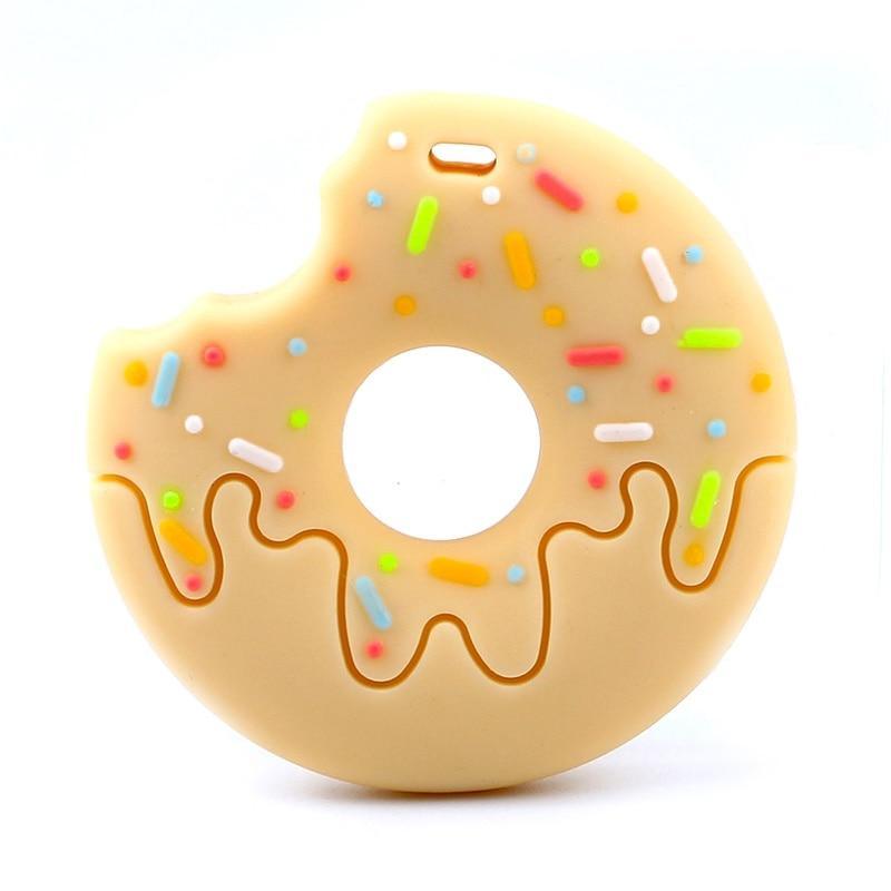 Chupete de Silicona Donut de Mapache Hombre de Jengibre - Regalo Seguro y Divertido