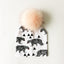 Luxury Cartoon Print Cotton Beanie Hat for Kids