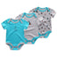 3-Piece Modern Baby Bodysuit Set - Unisex Unicorn Design