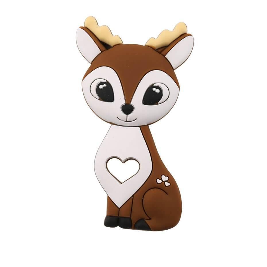 Chupete de Silicona con Diseño de Animales de Dibujos Animados - Seguro y Divertido para Bebés