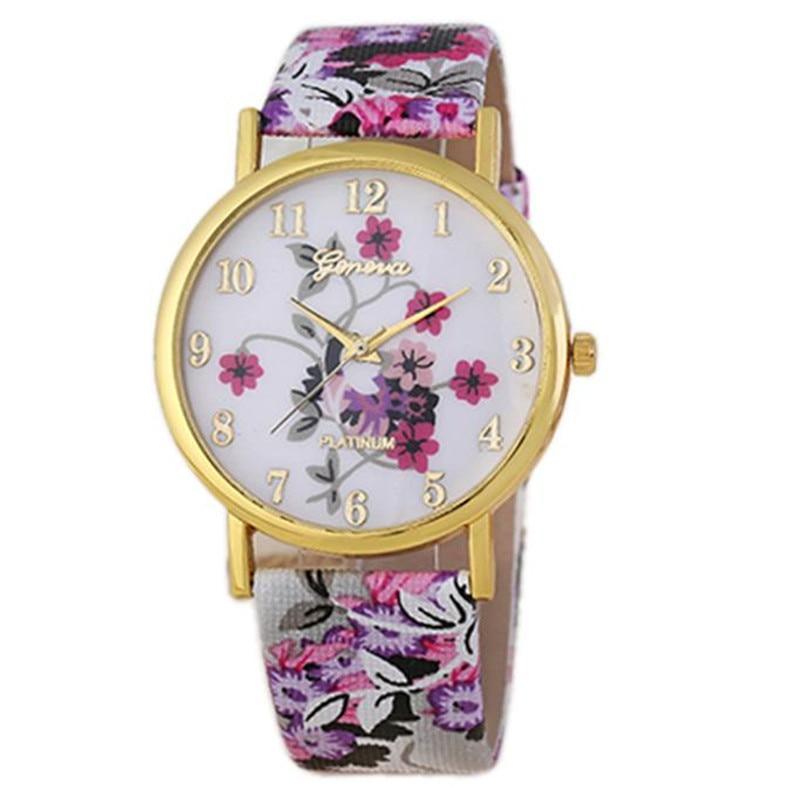 Montre à Quartz en Cuir PU Élégante pour Femmes