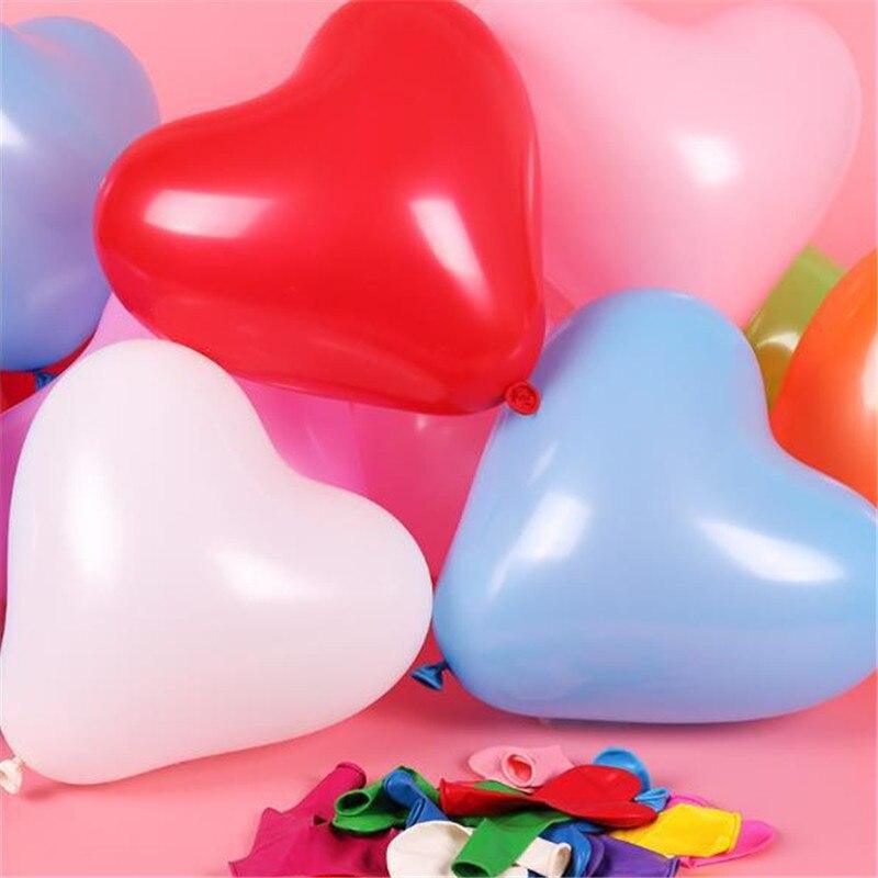 100-Piece Heart Shaped Balloons for Every Celebration