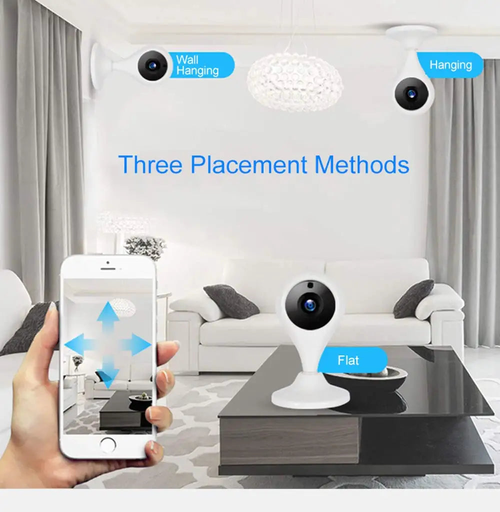 Home Security Camera Baby Monitor Smart WiFi Camera Bebe Audio Record Surveillance HD Mini CCTV IP Camera Wireless 720P - Korvel