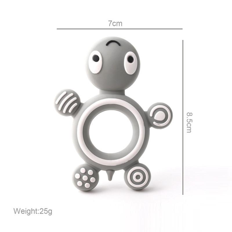 Chupete de Silicona con Diseño de Animales de Dibujos Animados - Seguro y Divertido para Bebés