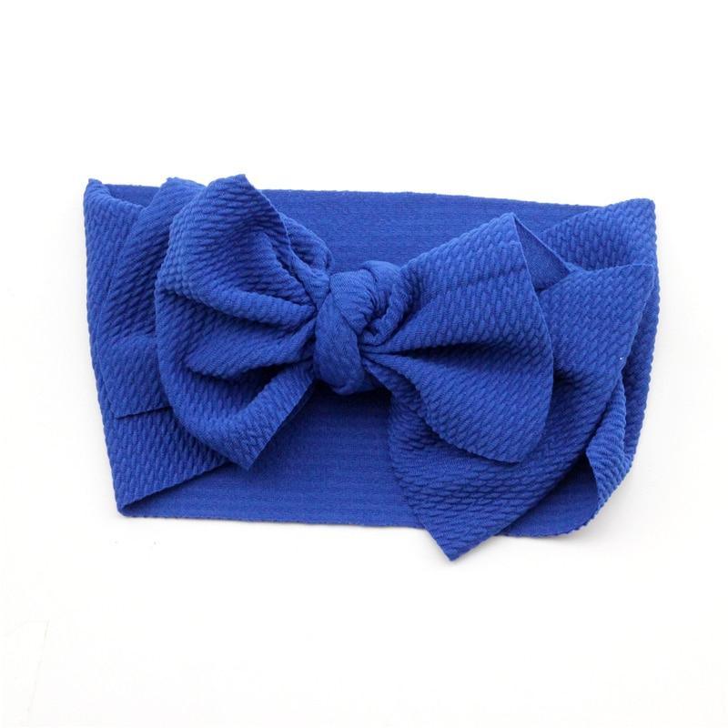 Bandeau à gros nœud ajustable pour nouveau-nés