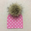 Chapeau de bébé moderne de luxe avec pompon pour l'automne et l'hiver