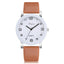 Montre à Quartz Blanche Élégante pour Femme avec Bracelet en Cuir