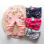 Pantalons pour bébés filles avec broderie de papillon mignon - 100 % coton
