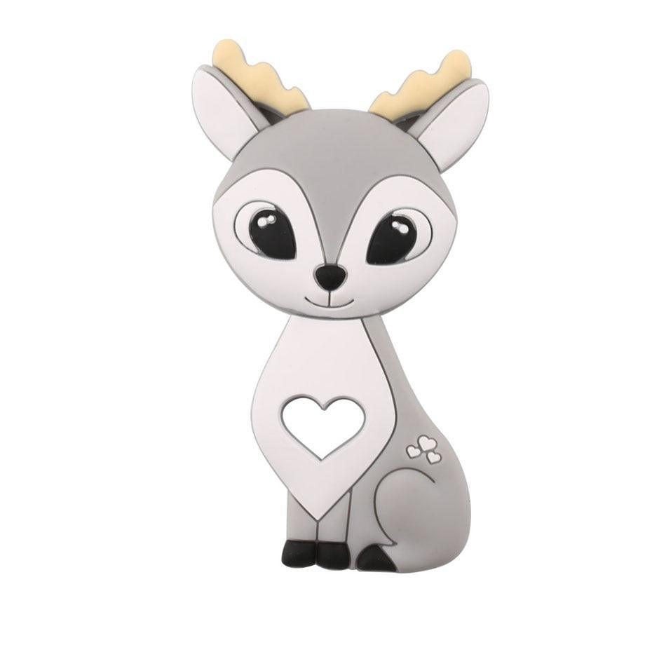 BPA Free Silicone Teether - Cartoon Animal Design