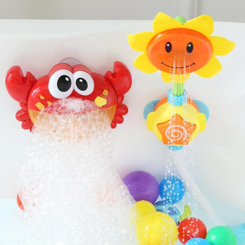 Juguete de Baño Interactivo de Cangrejo Burbujeante para Bebés con Música