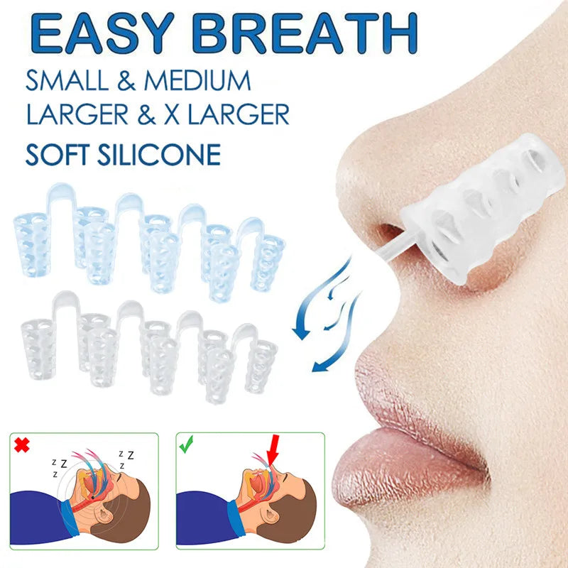 Anti Snore Apnea Nose Clip Anti-Snoring Breathe Aid Stop Snore Device Sleeping Aid Equipment Stop Snoring - Korvel
