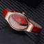 Montre de luxe élégante pour femmes avec bracelet en cuir