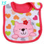 Bib de bebé de algodón con diseño de dibujos animados - Impermeable y cómodo