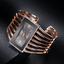 Montre Bracelet Bangle Femme en Or Rose Élégante