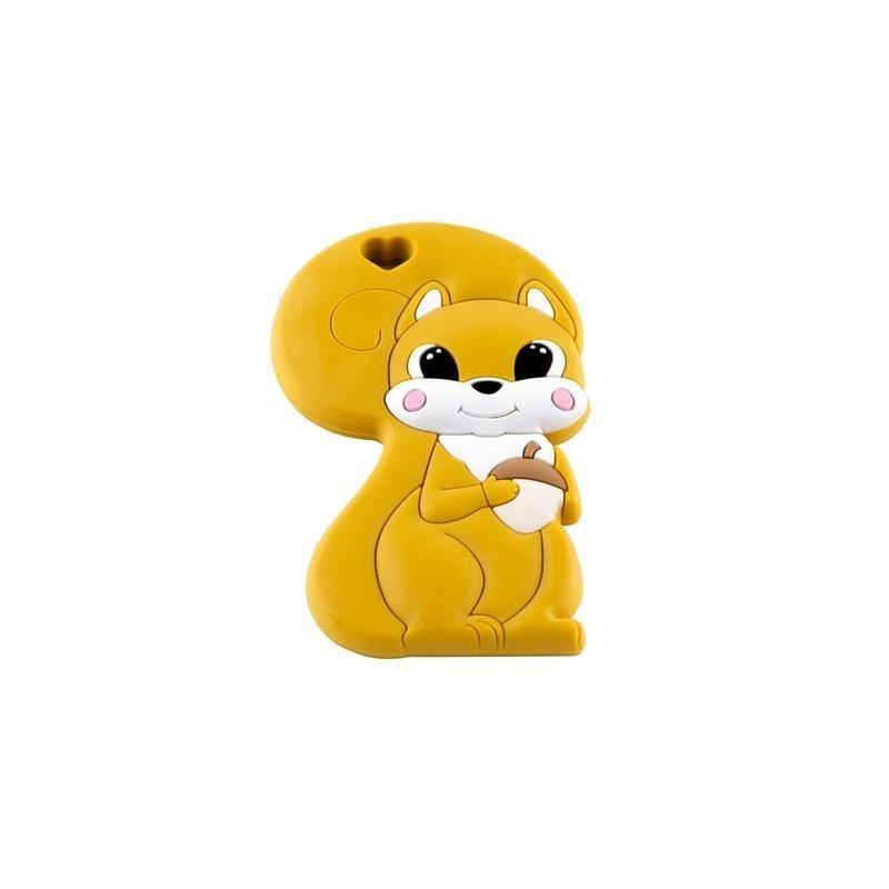 BPA Free Silicone Teether - Cartoon Animal Design