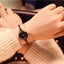Montre Bangle en Or Rose Élégante pour Femmes