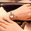 Montre Bangle en Or Rose Élégante pour Femmes