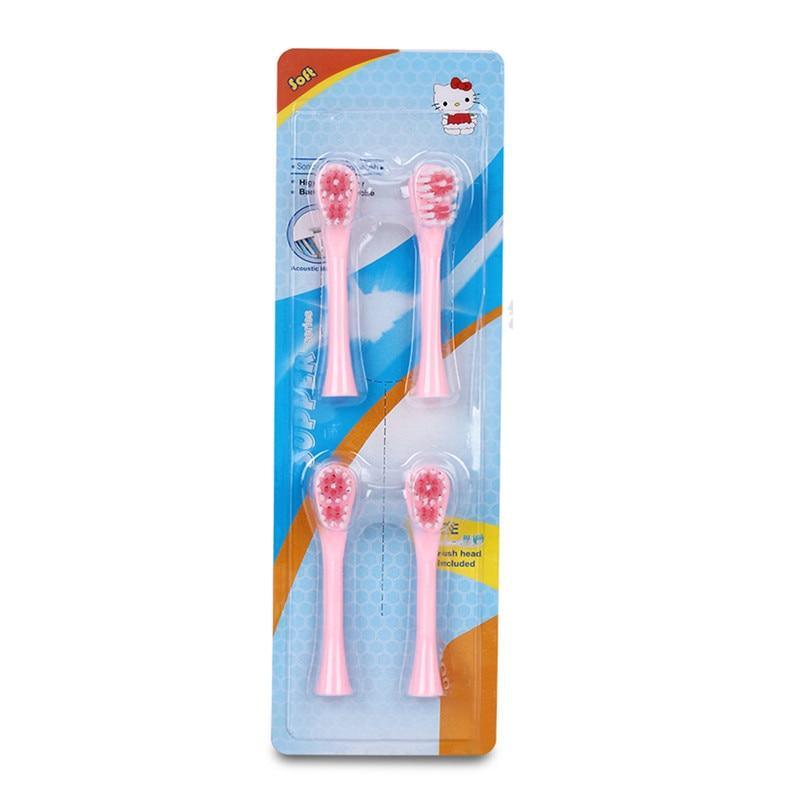 Cepillo de Dientes Eléctrico de Dibujos Animados para Niños con Cabezas de Doble Cara