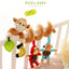 Colorful Animal Rattle Stroller Toy for Infants
