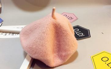 Pure Wool Baby Beret Hat in Modern Retro Design