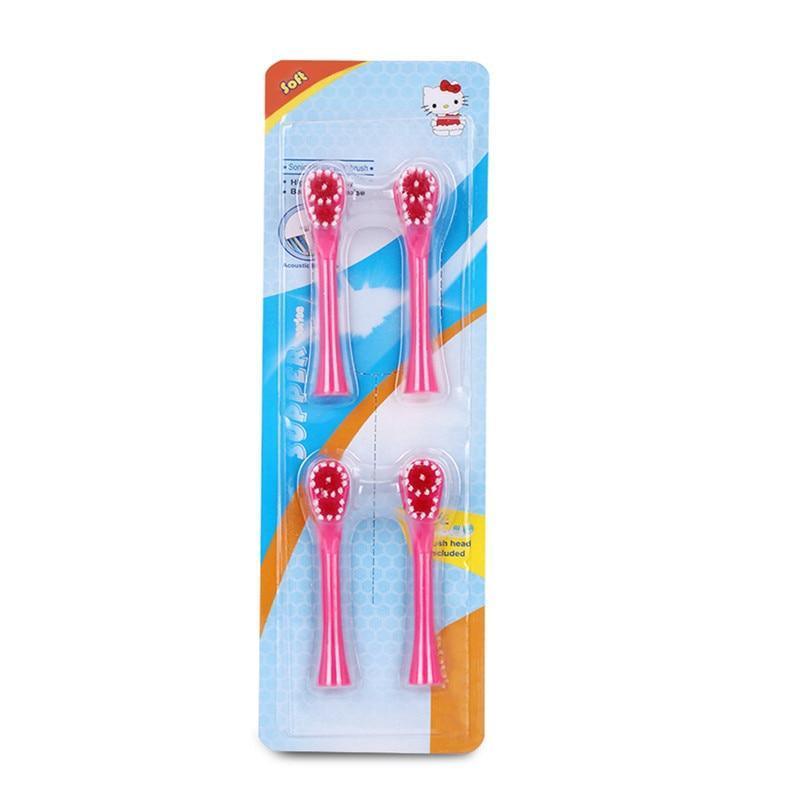 Cepillo de Dientes Eléctrico de Dibujos Animados para Niños con Cabezas de Doble Cara