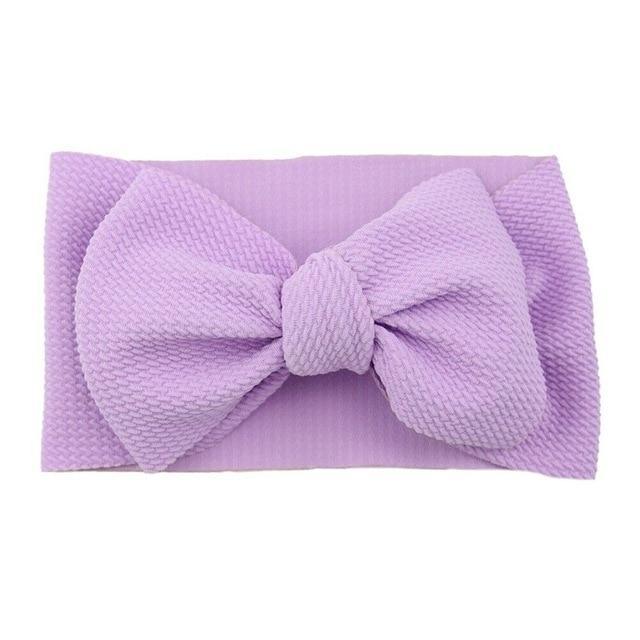 Stylish Big Bow Hair Accessories for Toddler Girls - Stretchy Turban Headbands - Korvel