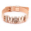 Conjunto de Pulseras de Acero Inoxidable Elegante con Charm de Corazón de Cristal