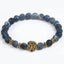 Elegant Tiger Eye Bracelet with Lion Head Charm