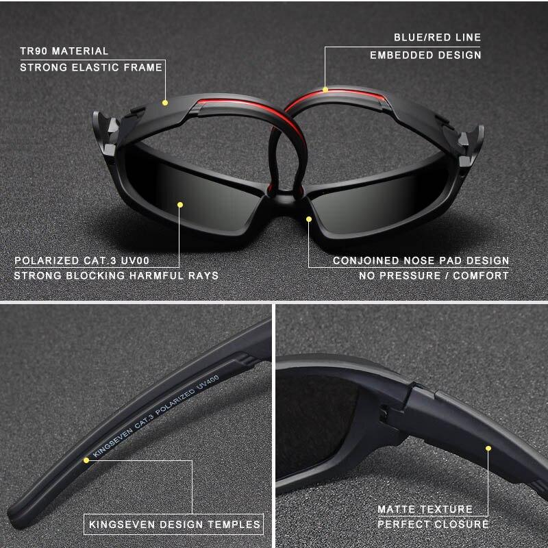 Lunettes de soleil polarisées pour hommes de qualité supérieure avec monture TR90