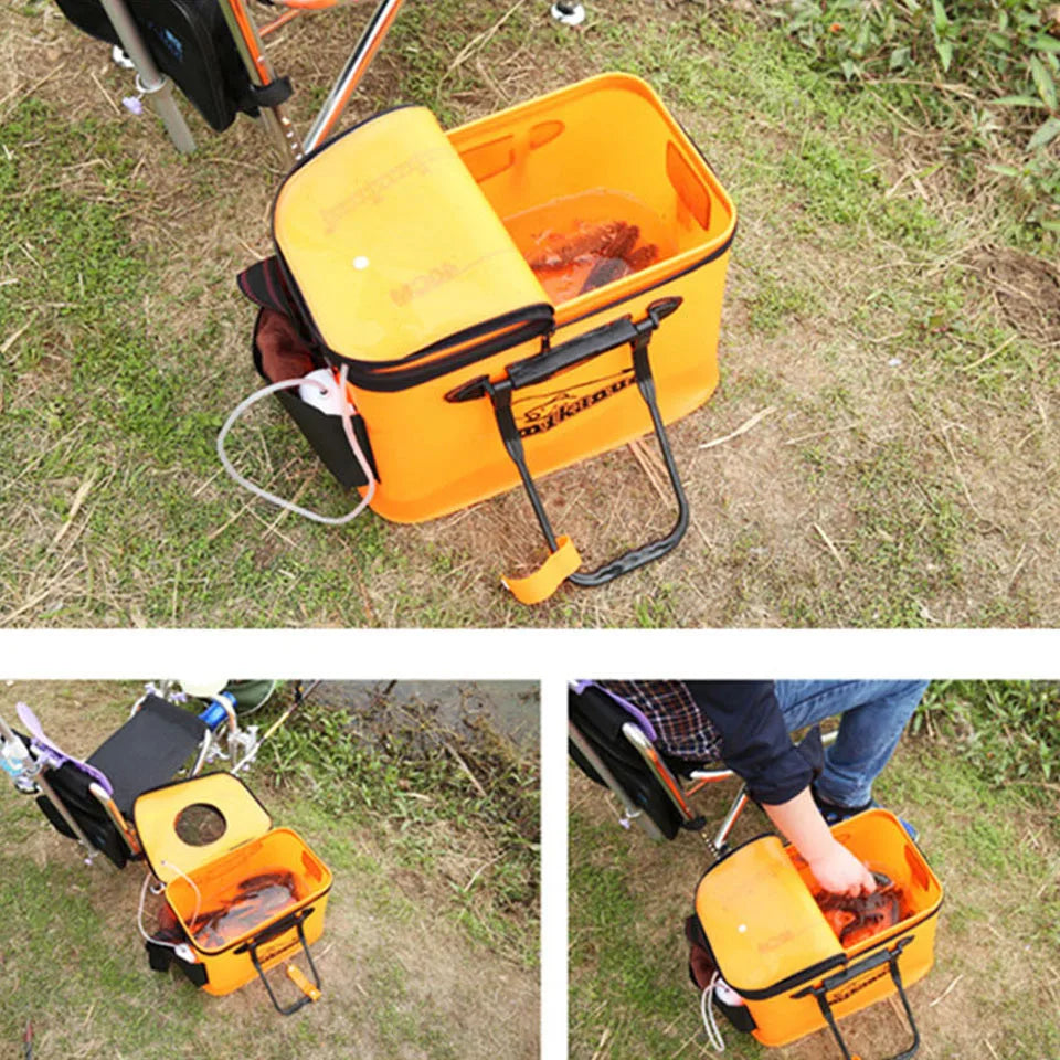 Portable EVA Fishing Bag - Collapsible Fishing Bucket