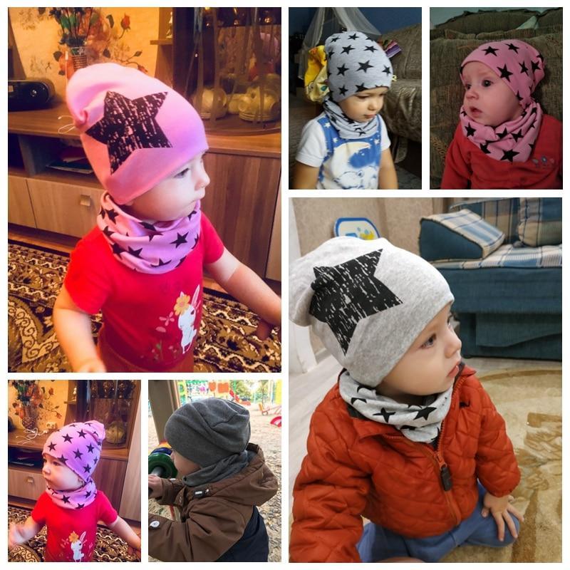 Ensemble élégant de bonnet et écharpe pour garçons et filles