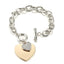 Trendy Gold Heart Charm Bracelet for Women - Stylish Silver Link Chain Jewelry - Korvel