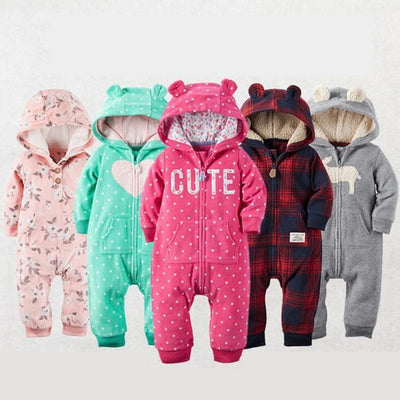Cozy Coral Fleece Baby Romper for All Occasions