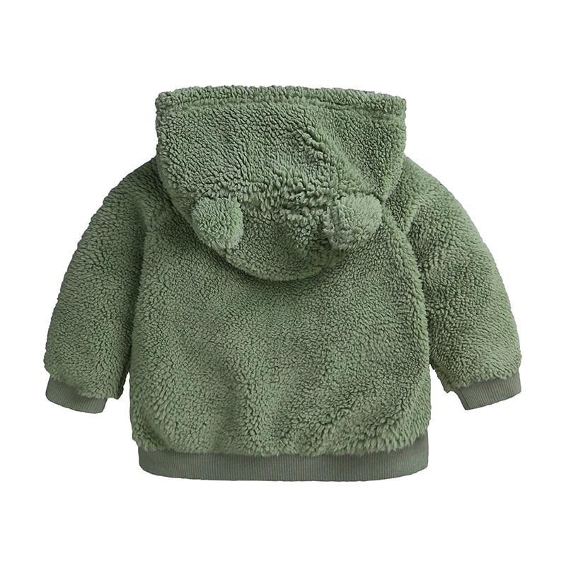 Winter Warm Cartoon Bear Hooded Jacket for Newborns