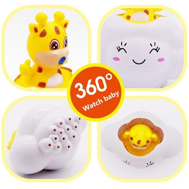 Jouets de bain pour bébés animaux en cartoon mignons pour un apprentissage amusant