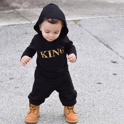 Premium Cotton Baby Boy Jumpsuit with Hood