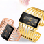 Montre Bracelet Bangle Femme en Or Rose Élégante