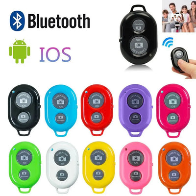 Wireless Bluetooth Smart Phone Camera Remote Control Shutter For Selfie Stick Monopod compatible Android IOS iPhone X iPhone 8 - Korvel