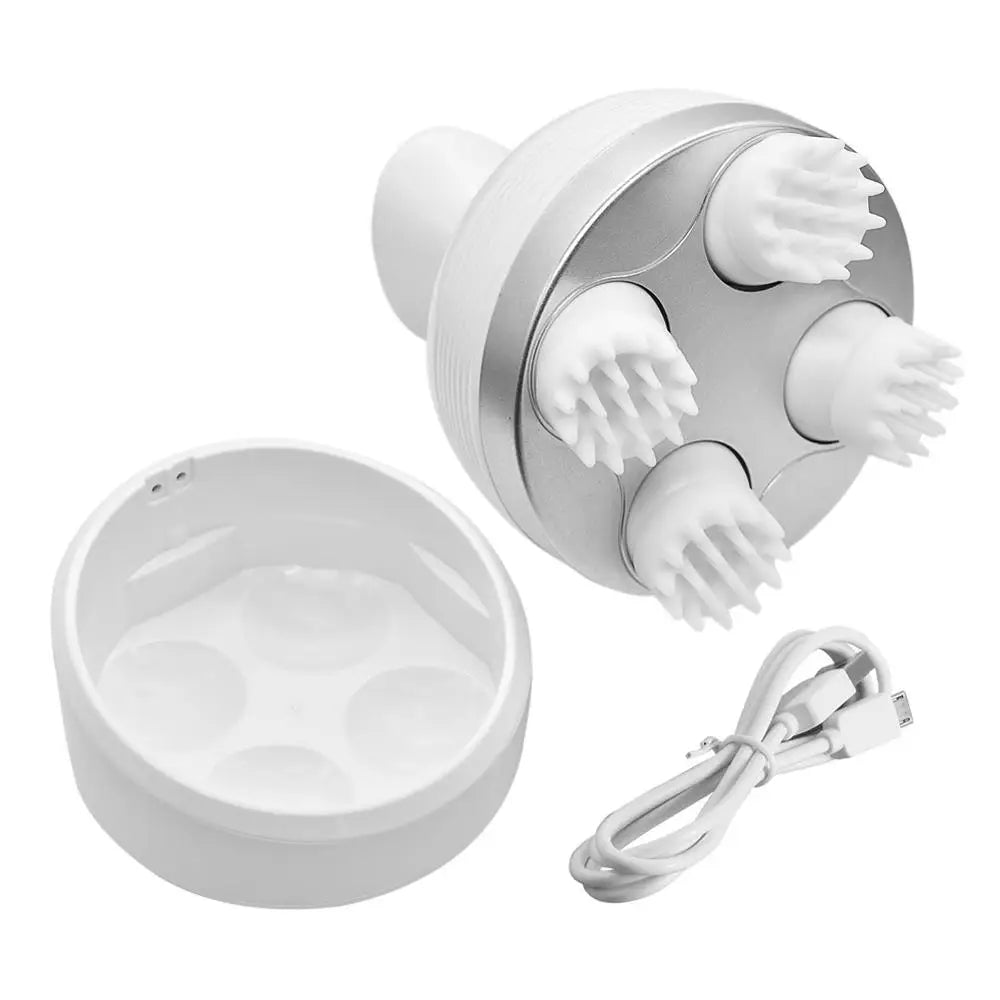 Waterproof Wireless Scalp Massager with Deep Tissue Kneading