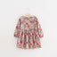 New Kids Long Sleeve Dresses Girls Flower Printed Princess Dress Summer Children Clothing 2 3 4 5 6 7 Years Girl Elegant Outfits - Korvel