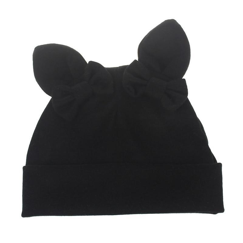 Sombrero de Conejito para Niña - Gorra de Algodón con Lazo